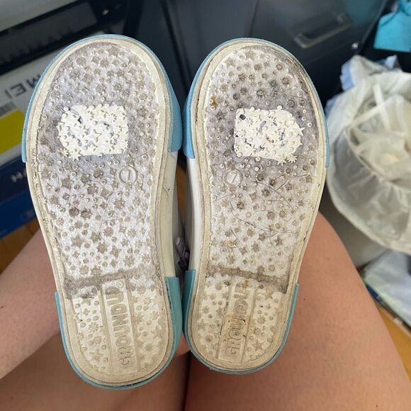 Ground up Bluey Blue and Purple High-Top Sneakers with Playful Design size 7 - Picture 9 of 10